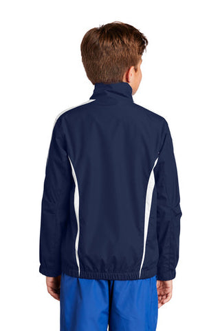 Sheridan Baptist Sport Windbreaker Jacket w/Embroidery Logo. Navy. Optional.