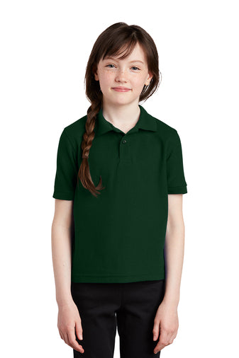 Spring Valley Montessori School Pique Knit Polo Shirt w/School Logo