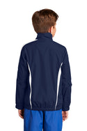 Littleton Academy Sport Windbreaker Jacket with Littleton Logo. Navy. ALL GRADES