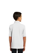 St. Matthew (OR) School Pique Knit Polo Shirt. White. (K-8TH)