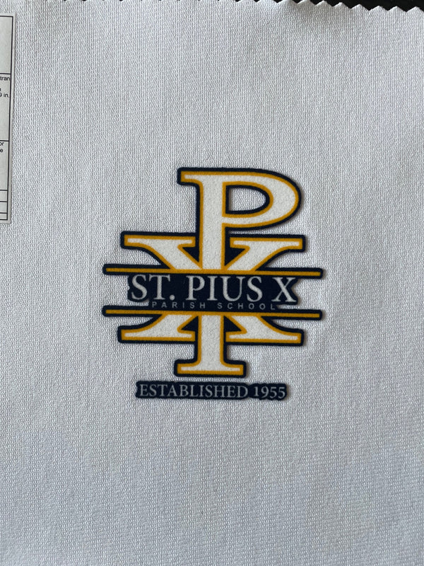 SAMPLE. 3D LOGOS, MODERN, CRISP, AND CLEAN LOGOS FOR YOUR SCHOOL LOGOS. DOES NOT FADE OR TEAR. AVAILABLE FOR OUR SCHOOLS. INQUIRE US ABOUT BEING YOUR SCHOOL UNIFORM VENDOR