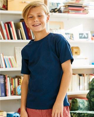 St. Mary School (Los Angeles, California) Unisex P.E. Shirt Comfort Soft Tag-less w/Aztec Logo. TK-8TH.