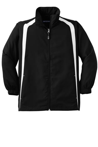 Desert Springs Sport Windbreaker Jacket w/School Logo-Black  (K-12TH)