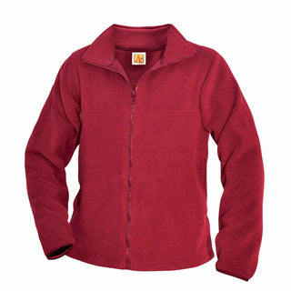 Buy red School Uniform Boys and Girls Fleece Jacket By School Uniforms 4 Less