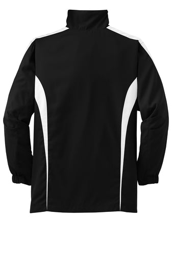 Desert Springs Sport Windbreaker Jacket w/School Logo-Black  (K-12TH)