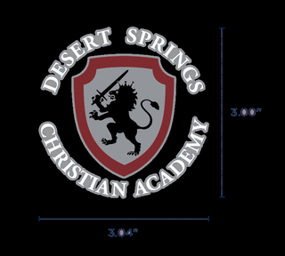 Desert Springs Pique Knit Polo Shirt w/School Logo-Black (K-12)