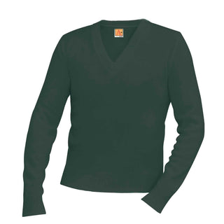 Resurrection Unisex V-Neck Long Sleeve Pullover Sweater w/Embroidery Logo. (PreK-8TH).