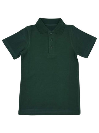 Nona Park Montessori School Green Jersey Knit Polo Shirt w/Embroidery Logo