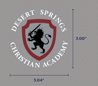 Desert Springs Cardigan Sweater w/School Logo. (K-12TH)
