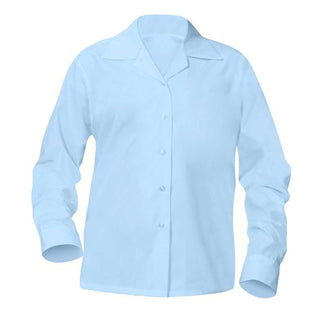 School Uniform Girls and Ladies Long Sleeve Pointed Blouse