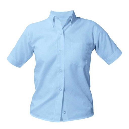 School Uniform Girls and Ladies Short Sleeve Oxford Shirt
