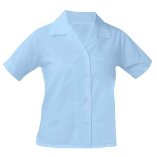 School Uniform Girls and Ladies Short Sleeve Pointed Blouse