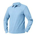 School Uniform Unisex Long Sleeve Pique Knit Shirt