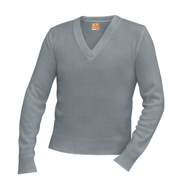 School Uniform Unisex V-Neck Long Sleeve Pullover Sweater