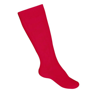 Buy red St. Matthews Girls (MT) Cable-Knee-Hi Socks. White, Red, and Navy