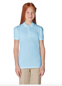 School Uniform Girls Short Sleeve Sport Fitted Polo Shirts