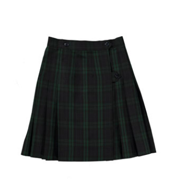 School Uniform Plaid Skirt Blackwatch. School Uniforms 4 Less