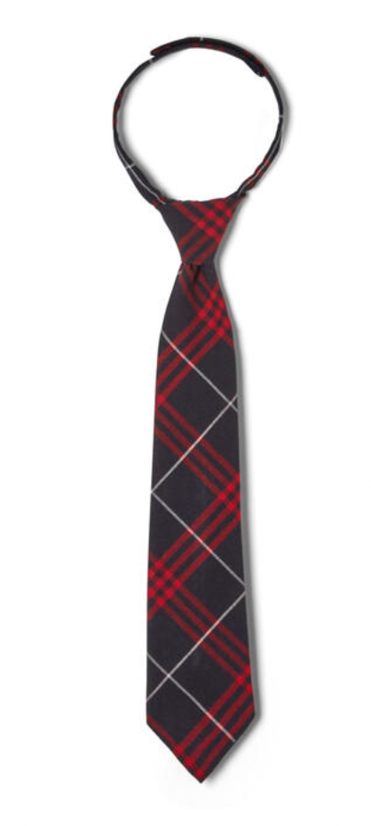 St. Matthews (MT) PREMIUM Plaid Tie. (K-8TH). 12 inch, 16 inch, or 18 inch