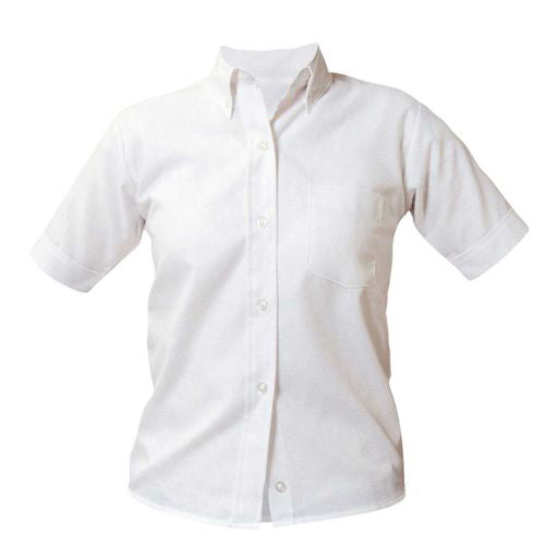 Desert Springs Short Sleeve Oxford Shirt w/School Logo. Required for Chapel Day (4TH-12TH).