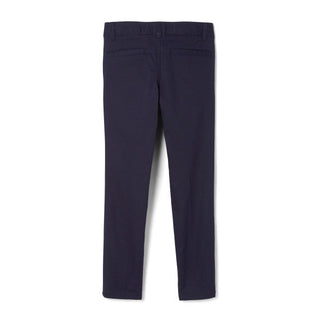 St. Matthew (OR) School Girls and Juniors SKINNY Flat Front Pants-Navy. Stretch For Excellent Fit. (K-8TH).