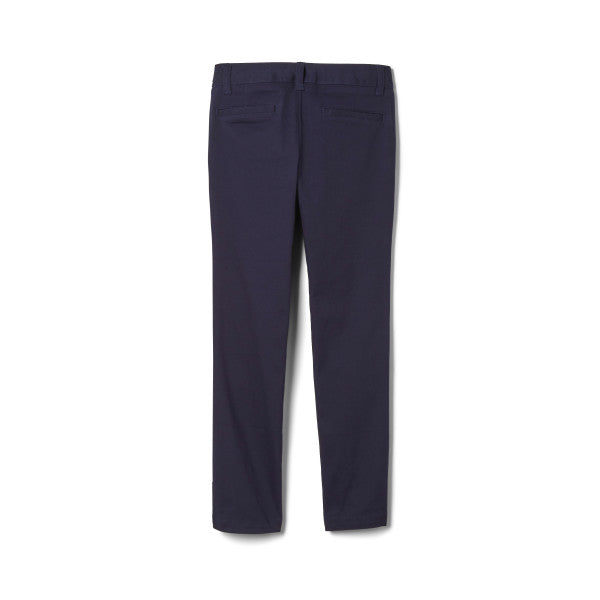 GSBH Flat Front Chino Pants.  Modern Fit. Sleek and Slim. Navy. (TK-8TH).