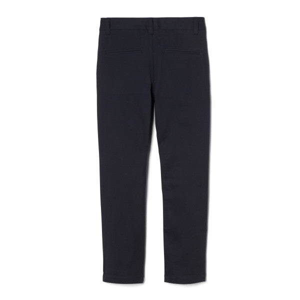 Desert Springs Girls and Juniors SKINNY  Flat Front Pants-BLACK. Stretch For Excellent Fit. (K-12TH).
