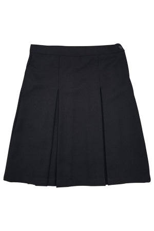 School Uniform Solid Skirt-Black