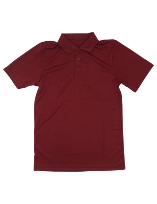 Buy maroon School Uniforms Boys and Mens Dri-Fit Performance Polo Shirt