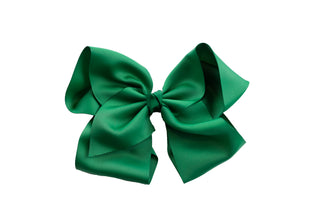 Solid Hair Bow-Green