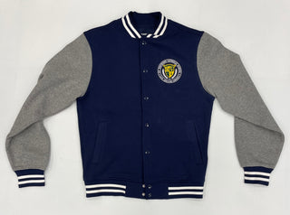 LETTERMAN JACKET W/ SCHOOL LOGO FRONT AND BACK. INQUIRE ABOUT US BEING YOUR SCHOOL UNIFORM VENDOR