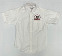 Victoria Christian School Boys and Mens Short Sleeve Oxford Shirt w/School Logo-REQUIRED FOR KINDERGARTEN TO 5TH.