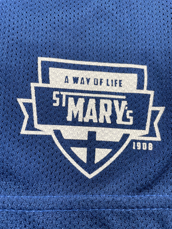 St. Mary's School (ID) Performance Mesh P.E. Shorts w/School Logo. Navy. (6TH-8TH).
