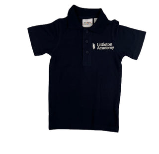 Littleton Academy Polo Shirt with Littleton Logo-Navy. ALL GRADES.