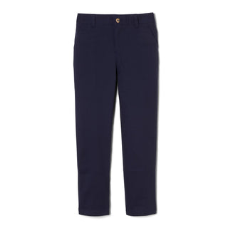 Buy navy School Uniforms Girls Flat Front Pants with Stretch Fabric. Modern Fit. Sleek and Slim.