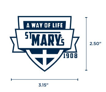 St. Mary's School (ID)  Long Sleeve Oxford Shirt w/School Logo. (6TH-8TH)